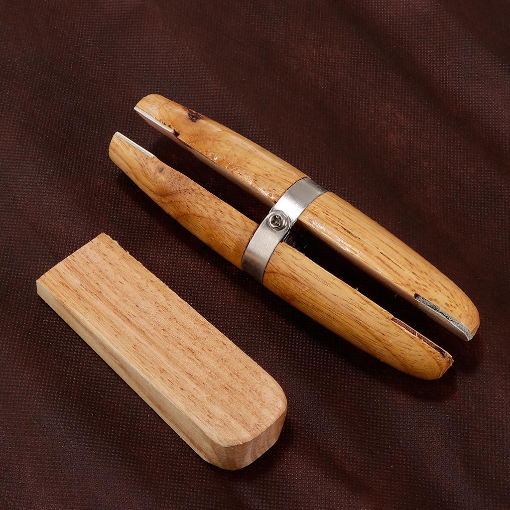 Ring Clamp Wood Jewelry Setting Tool - Professional Wooden Ring Clamp Holder Jewelry