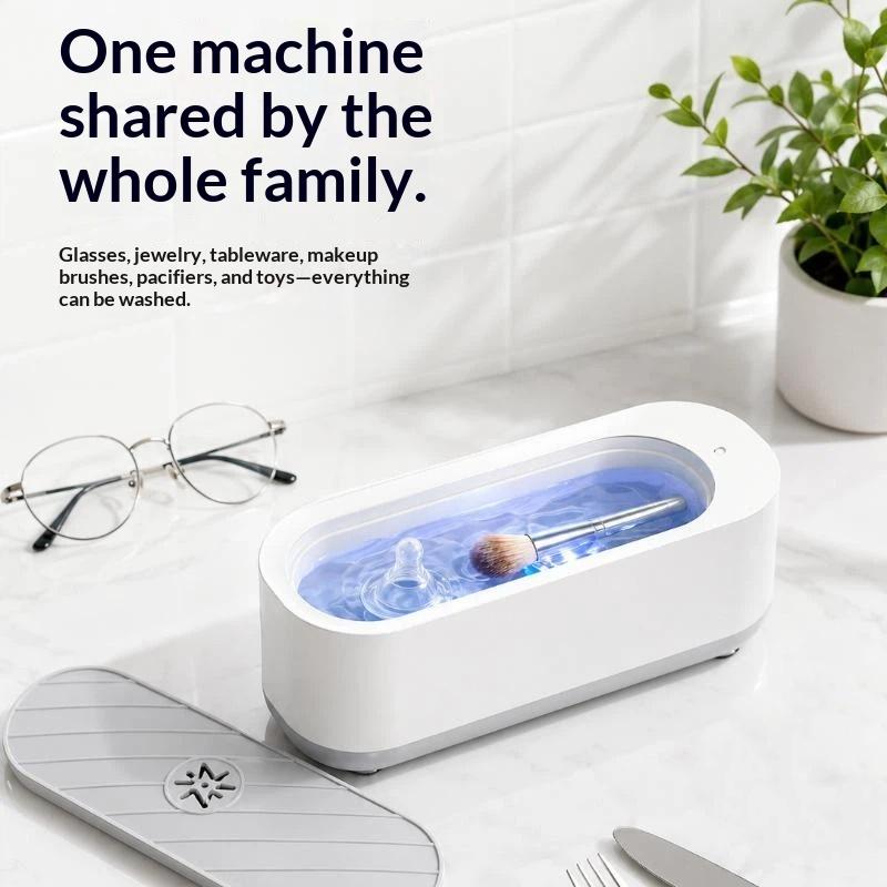 Ultrasonic Cleaner Machine Glasses Denture - Ultrasonic Denture Cleaner Dual USB Rechargeable