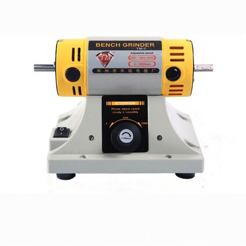 Bench Buffer Jewelry Polishing Machine - 110/220V Professional Jewelry Rock Polishing Buffer