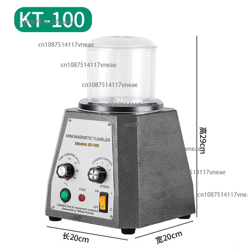 KD-100 Magnetic Tumbler with 1 - Jewelry Magnetic Tumbler Polisher Pin recension och pris