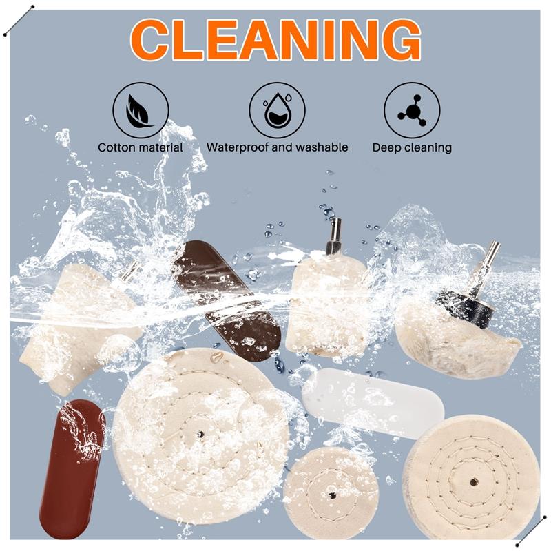 10 Pcs Buffing Pad Polishing W - Jewelry Polishing Rouge Buffing Compound recension och pris