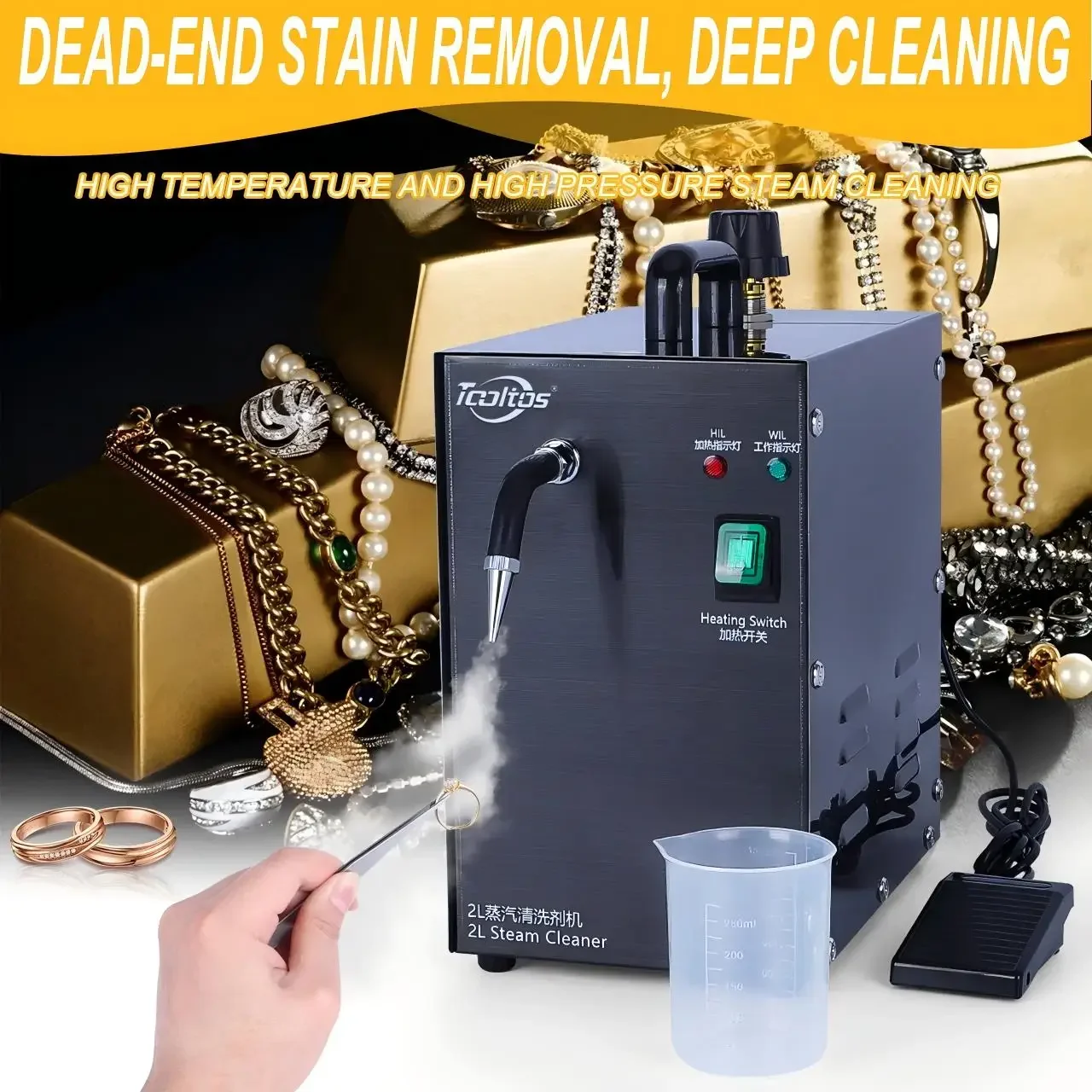 Professional Cleaning Machine  - Jewelry Steam Cleaner Professional 2L recension och pris