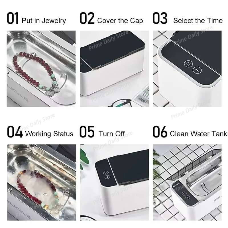 Smart Home Ultrasonic Cleaner  - Ultrasonic Cleaner Machine Glasses Denture recension och pris