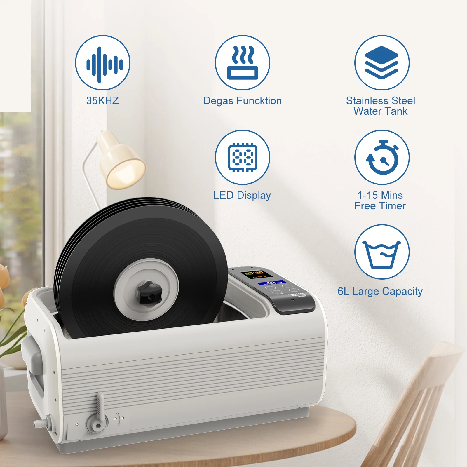 &Ultrasonic Cleaner Heating Ba - Ultrasonic Jewelry Cleaner Digital Timer recension och pris