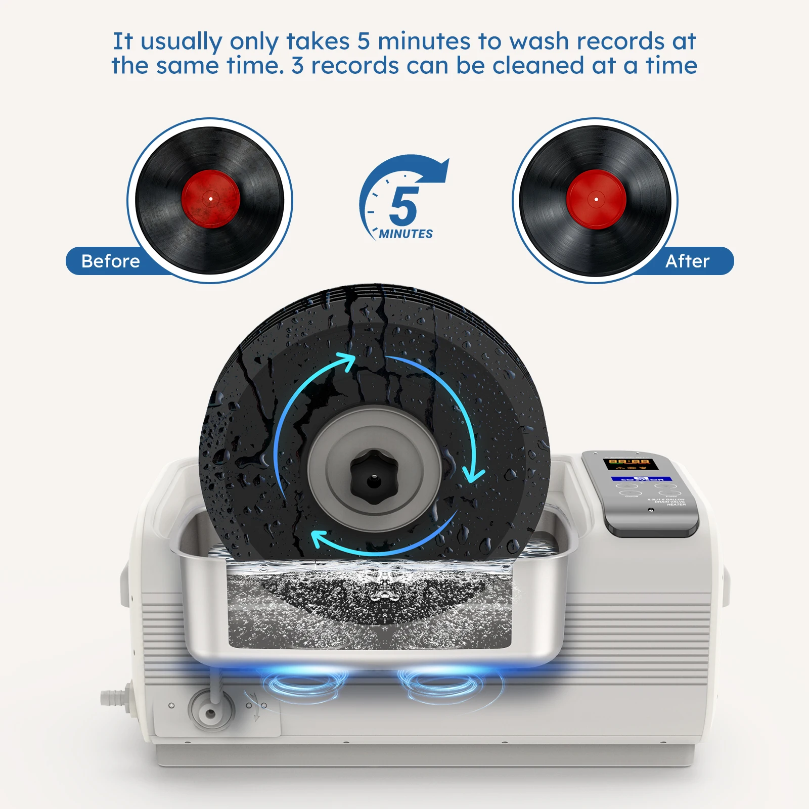 &Ultrasonic Cleaner Heating Ba - Ultrasonic Jewelry Cleaner Digital Timer recension och pris