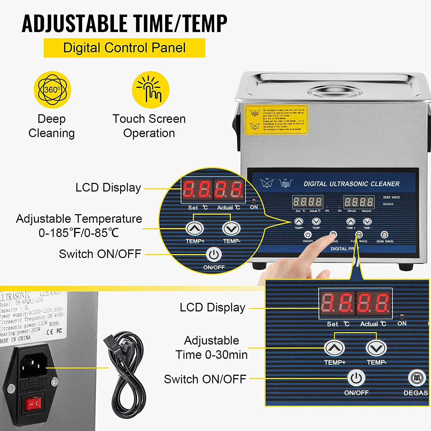 6L Professional Ultrasonic Cle - Ultrasonic Jewelry Cleaner Digital Timer recension och pris