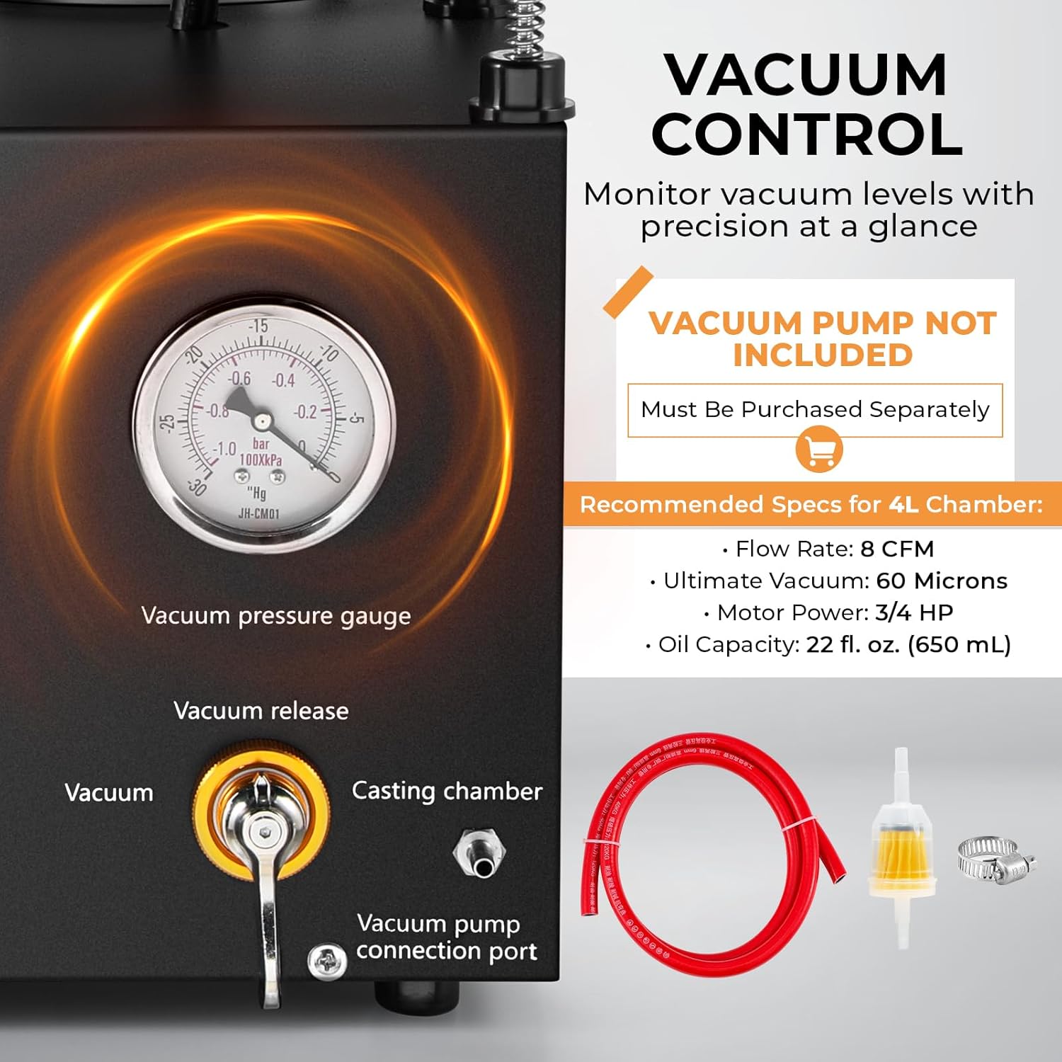 Kinway 3-in-1 Vacuum Casting M - Gold Melting Furnace Crucible 2Kg recension och pris