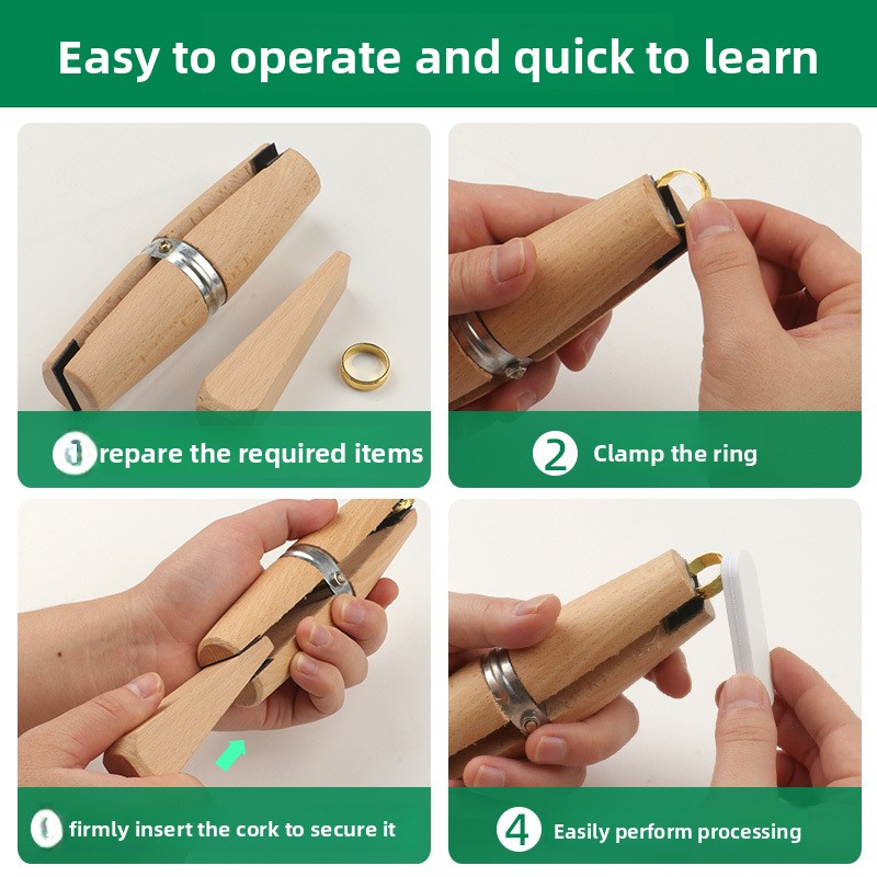 Non Scratch Wood Ring Clamp fo - Ring Clamp Wood Jewelry Setting Tool recension och pris
