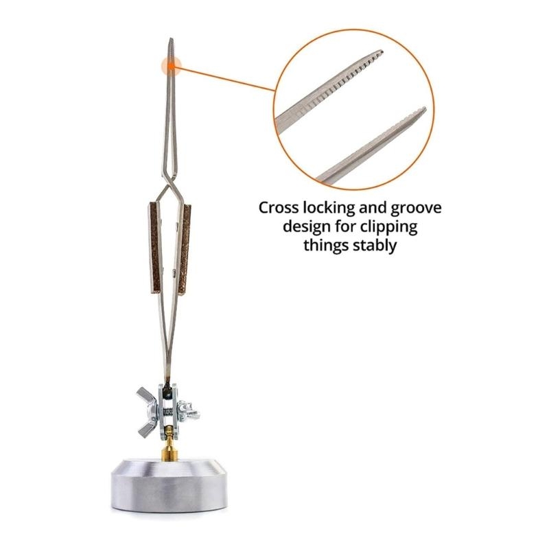 Carbon Steel Soldering Tweezer - Third Hand Soldering Tweezers Base recension och pris