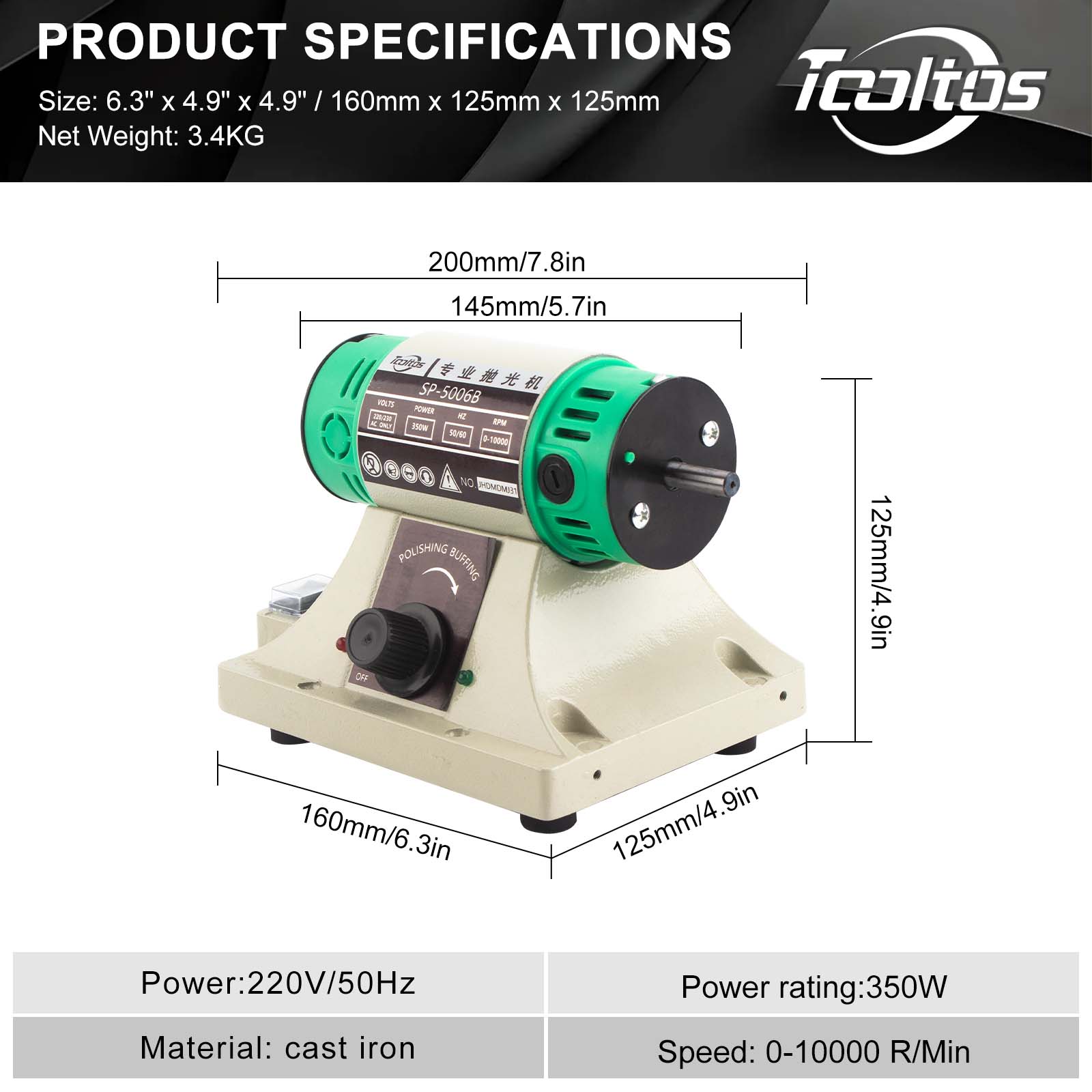 Jewelry Polishing Machine Benc - Bench Buffer Jewelry Polishing Machine recension och pris
