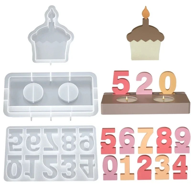 Birthday Candle Numerical Mold - Casting Mold Jewelry Silicone Rubber recension och pris