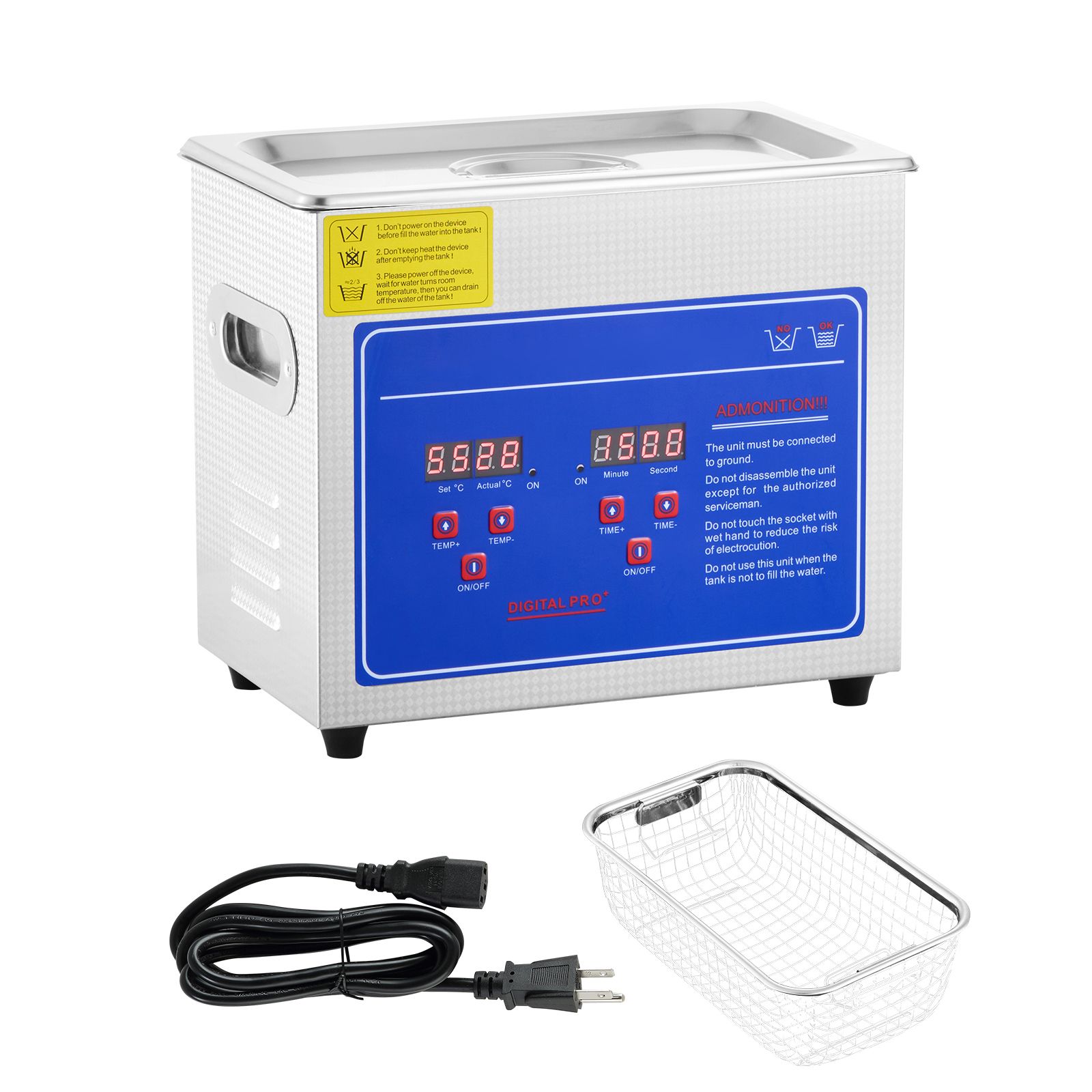 Ultrasonic Cleaner with Digita - Ultrasonic Jewelry Cleaner Digital Timer recension och pris