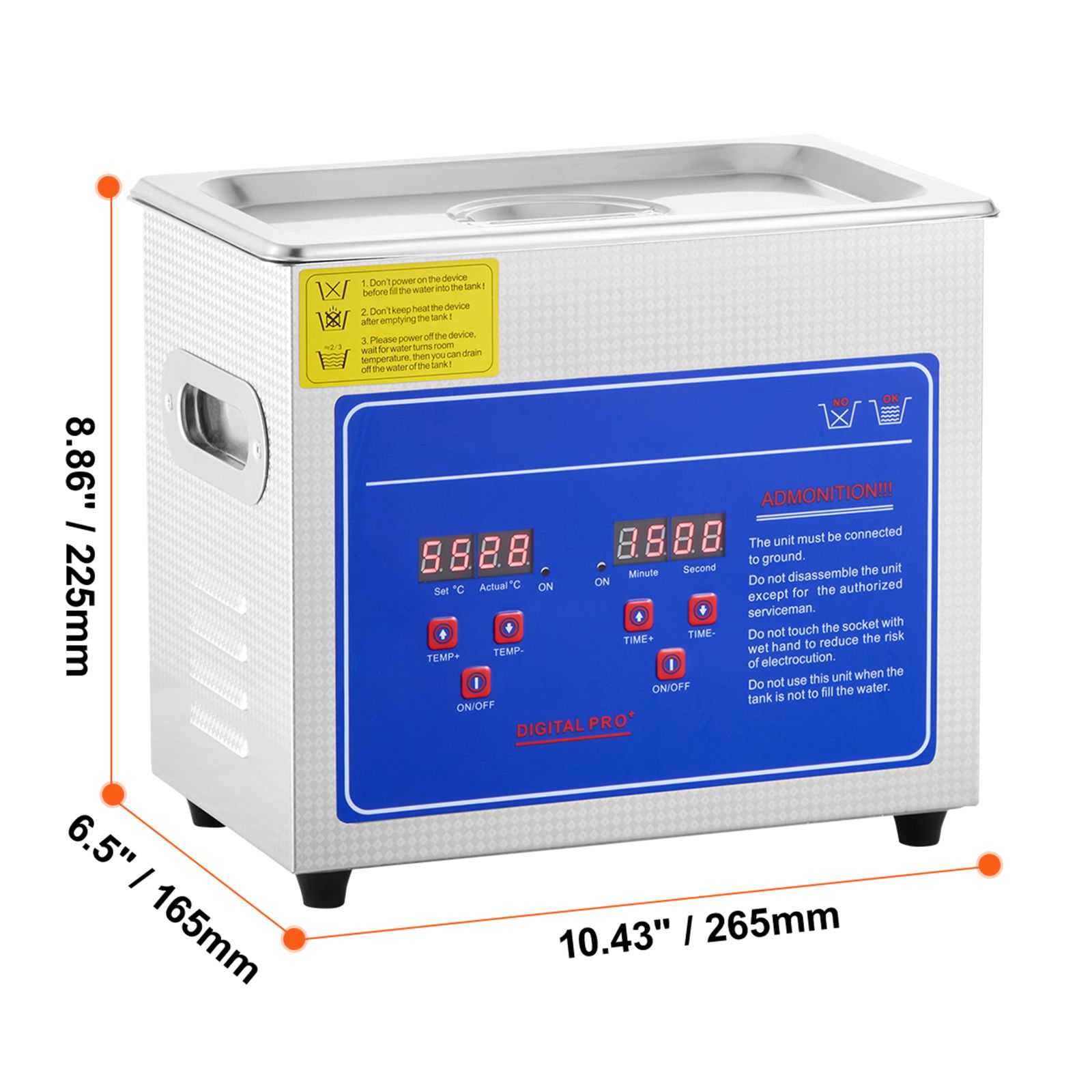 Ultrasonic Cleaner with Digita - Ultrasonic Jewelry Cleaner Digital Timer recension och pris