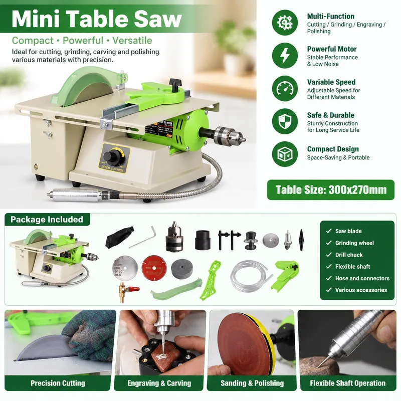 220V 1380W Multifunction Jewel - Bench Buffer Jewelry Polishing Machine recension och pris