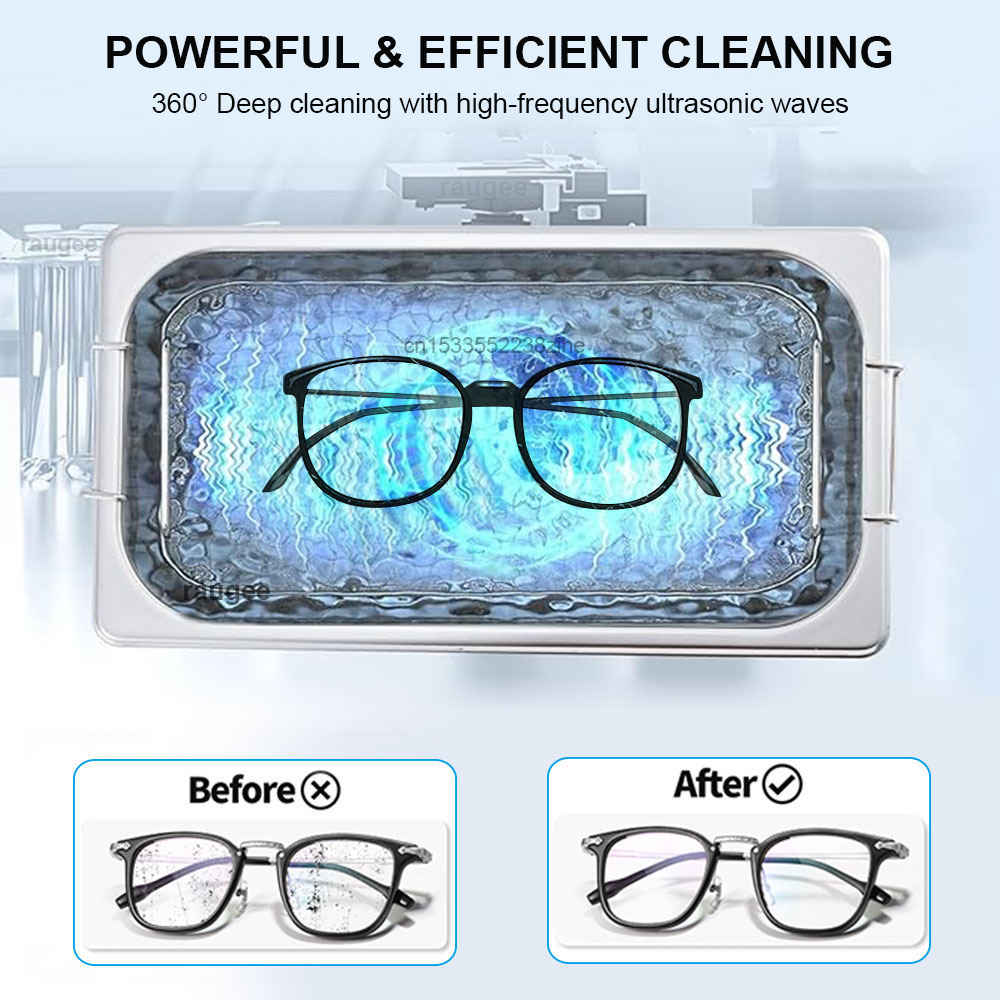 40KHZ Ultrasonic Cleaner Home  - Ultrasonic Cleaner Machine Glasses Denture recension och pris
