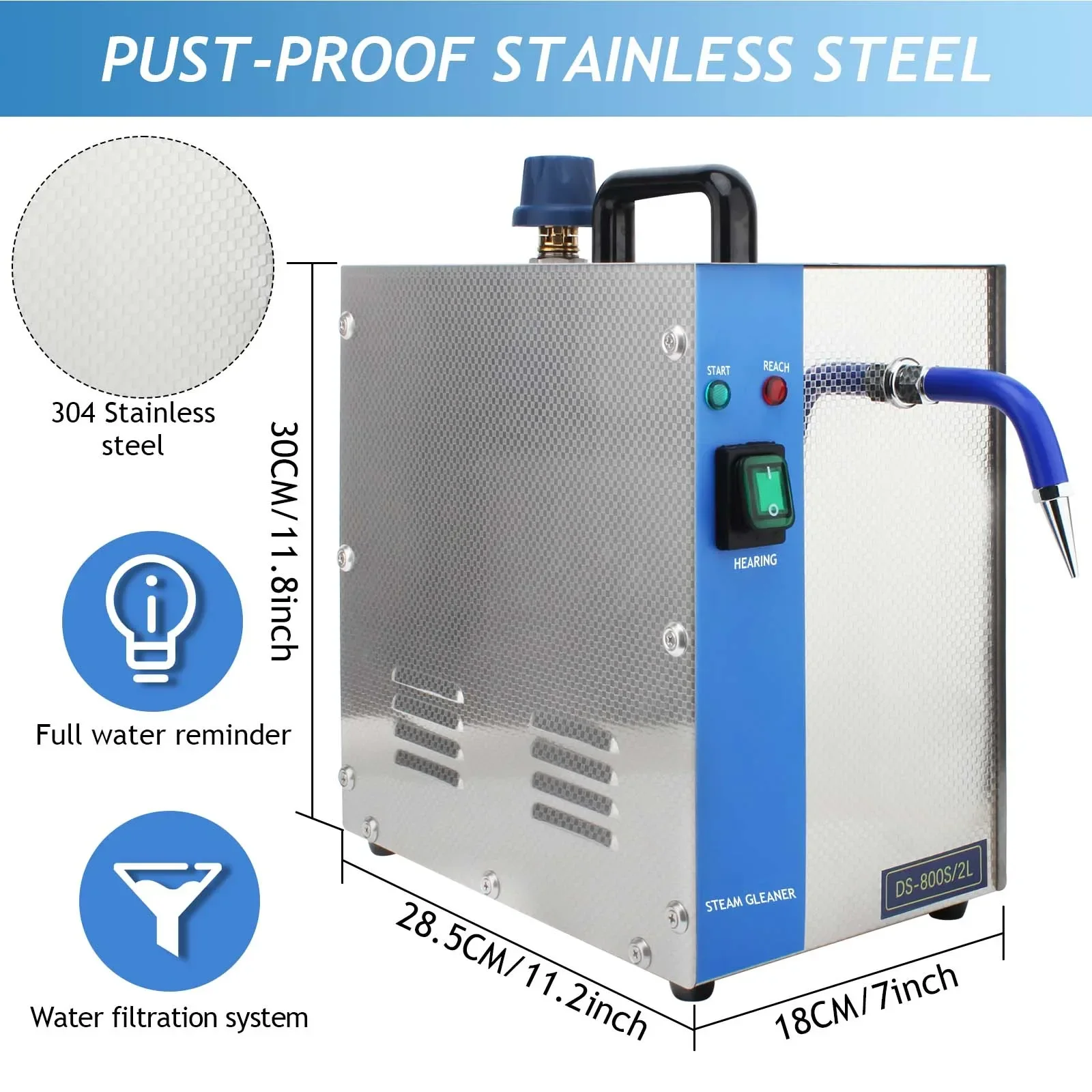 2025 Hot Selling1300W 2L Profe - Jewelry Steam Cleaner Professional 2L recension och pris