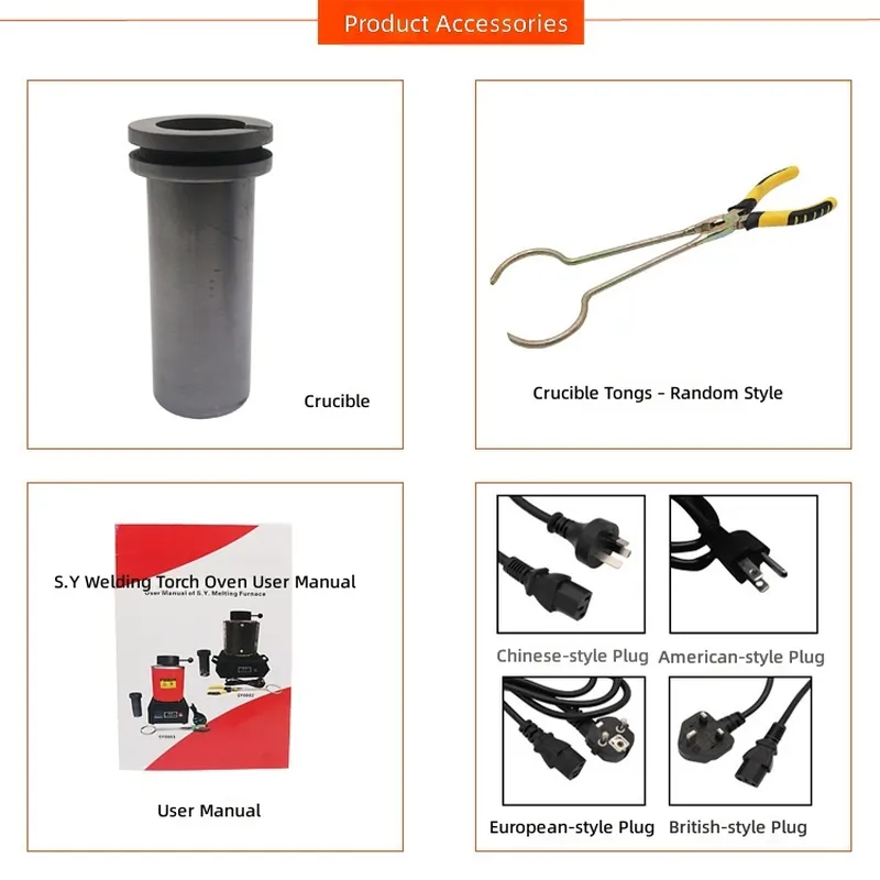 For 2KG Portable Metal Melting - Gold Melting Furnace Crucible 2Kg recension och pris