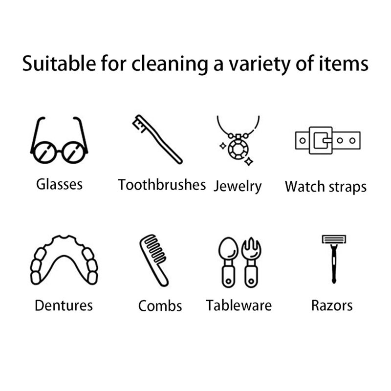 A84G- Ultrasonic Denture Clean - Ultrasonic Cleaner Machine Glasses Denture recension och pris