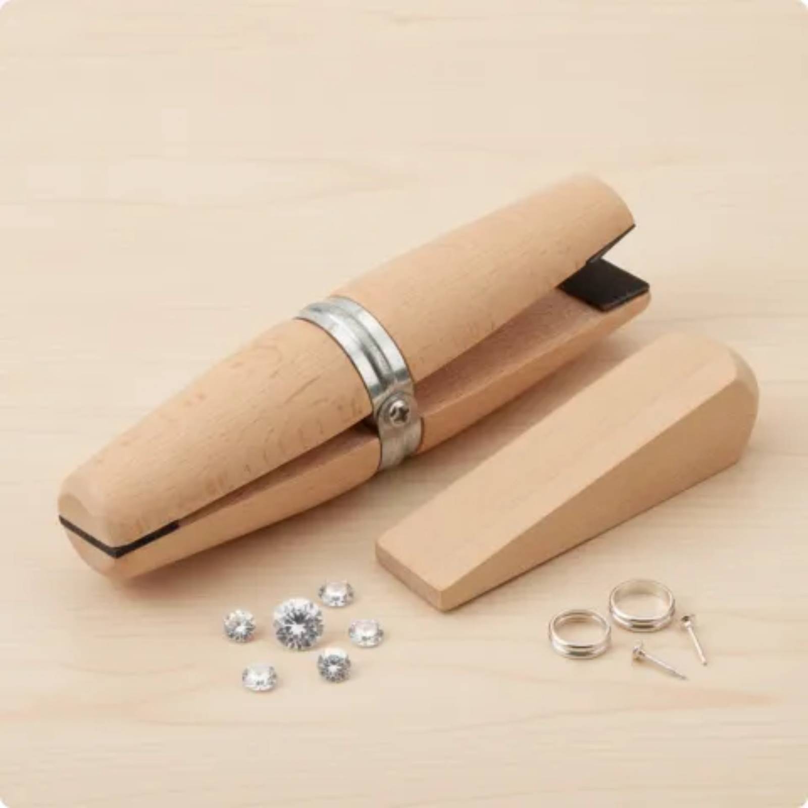 Jewelry Band Clamp Tool Non-Ma - Ring Clamp Wood Jewelry Setting Tool recension och pris