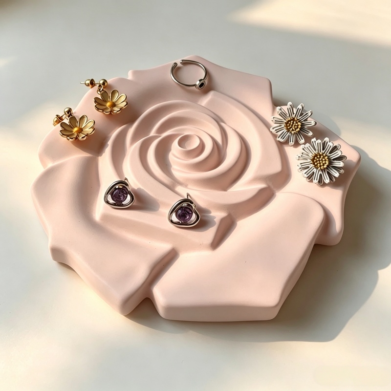 Rose Flower Jewelry Storage Tr - Casting Mold Jewelry Silicone Rubber recension och pris