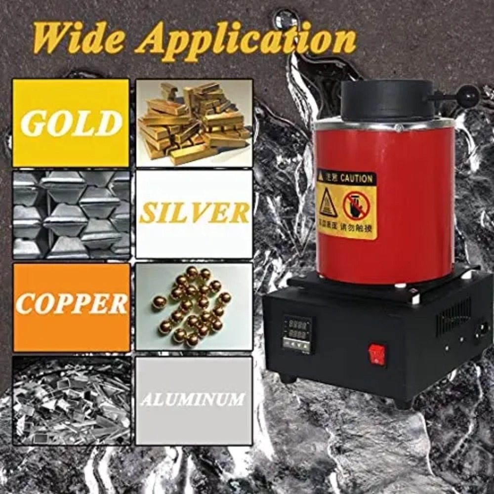 NIUPIKA Electric Gold Melting  - Gold Melting Furnace Crucible 2Kg recension och pris
