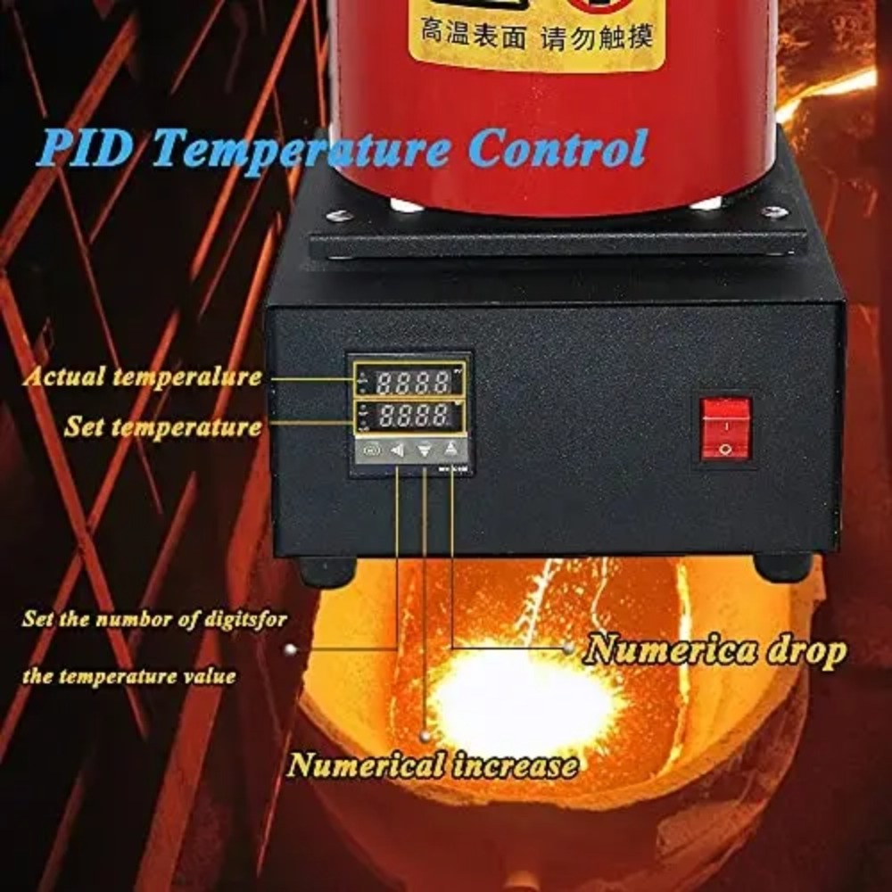 NIUPIKA Electric Gold Melting  - Gold Melting Furnace Crucible 2Kg recension och pris